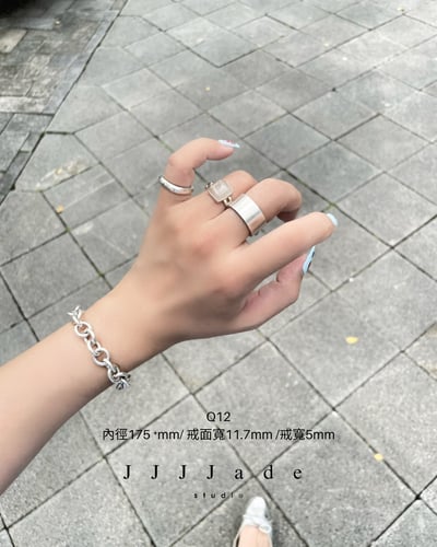 Q12 13 14 弧隙 | 銀鑲戒指9