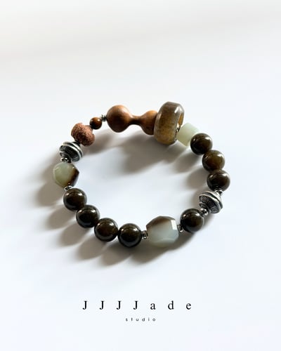 T348 醇若 | 和田玉老紅糖手串1