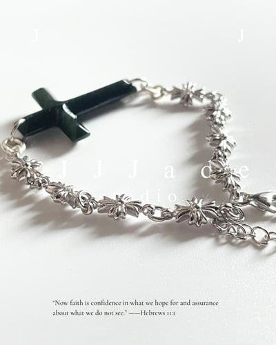 X42 奧瑟 |十字架手鍊 |黑青4