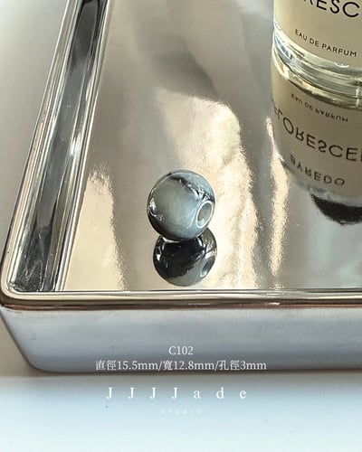 C101~110 幻墨冰芯 | 和田玉青花蘋果珠6