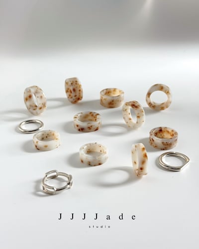 #436~#445 花醒 | 和田玉戒指1