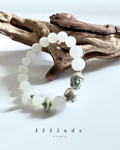 T325 寬蒼 |和田玉手串1