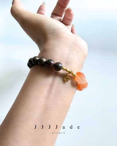 T333 采初 | 南紅 x 奇楠手串7