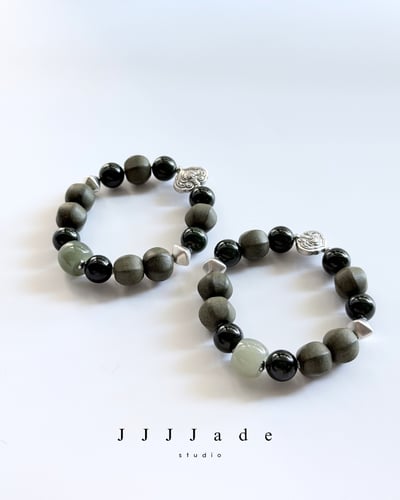 T339 抵曉 | 和田玉合香珠手串3