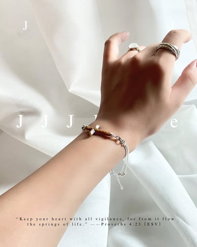 X43 44 45 赫瑪 |十字架手鏈 | 豹紋糖24