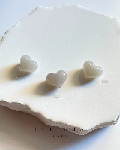 K24~K33 和田玉愛心單珠9