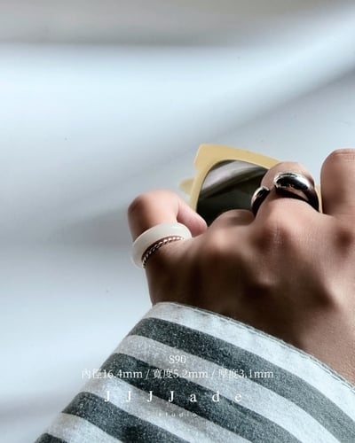 S80~S90 縷縷 | 和田玉白玉細戒23