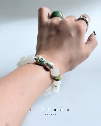 T325 寬蒼 |和田玉手串6