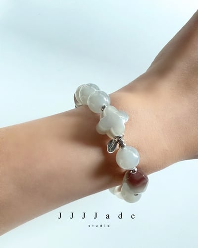 T335 赫若  |  和田玉煙紫手串6