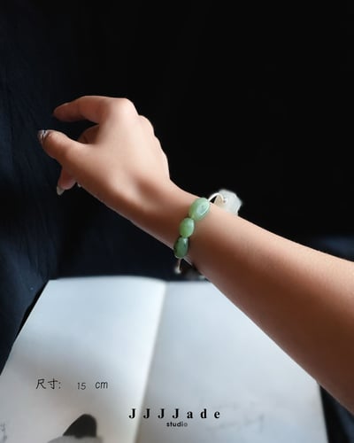 T157 心電感應 泰銀扭扭手鏈 15cm5