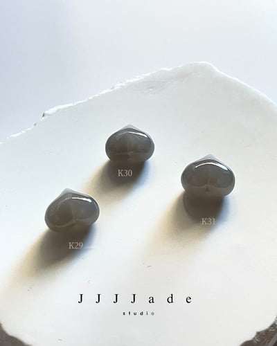 K24~K33 和田玉愛心單珠15