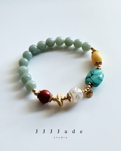 T314 祈遇 | 和田玉手多寶手串2