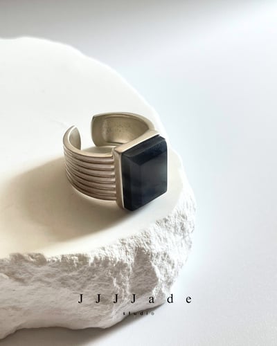 Q15 矩影 | 銀鑲戒指1