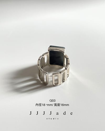 Q03 04 指頁 | 銀鑲戒指5