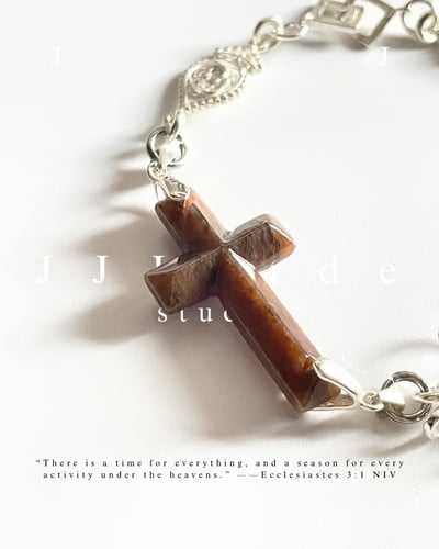 X43 44 45 赫瑪 |十字架手鏈 | 豹紋糖2