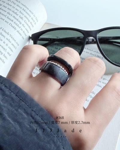 #367 368 369 煙拓  |和田玉青花窄版圓桶13