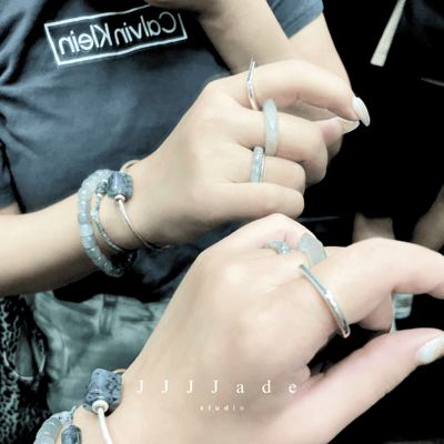 S63 64 65 66 煙璃 | 烟灰鑽面戒指 港碼17 1415