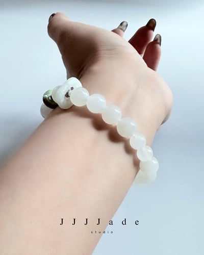 T325 寬蒼 |和田玉手串7