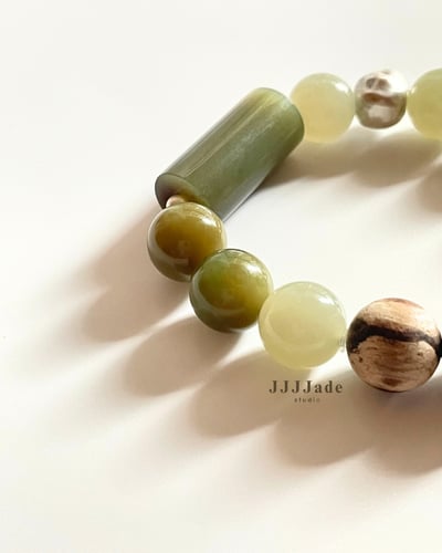 T285 青迴 | 和田玉手串3