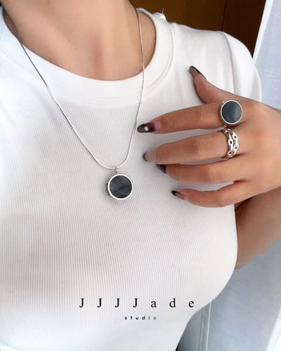 Z01 02 03 04 05 對鏡 | 聚墨青花純銀項鏈19