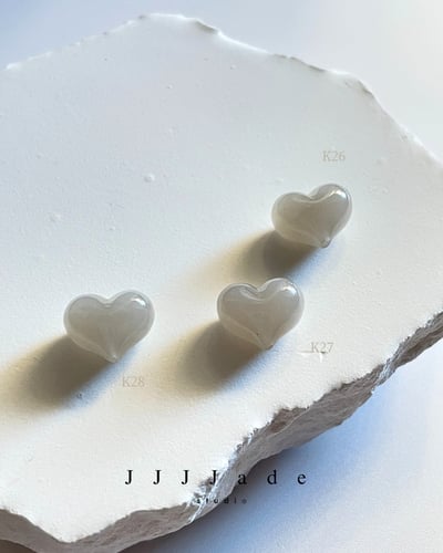 K24~K33 和田玉愛心單珠8