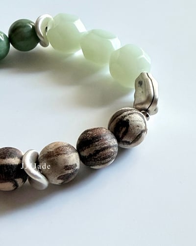 T295 絮語 | 和田玉印尼貢木手串5