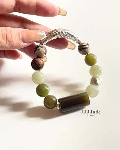 T285 青迴 | 和田玉手串7