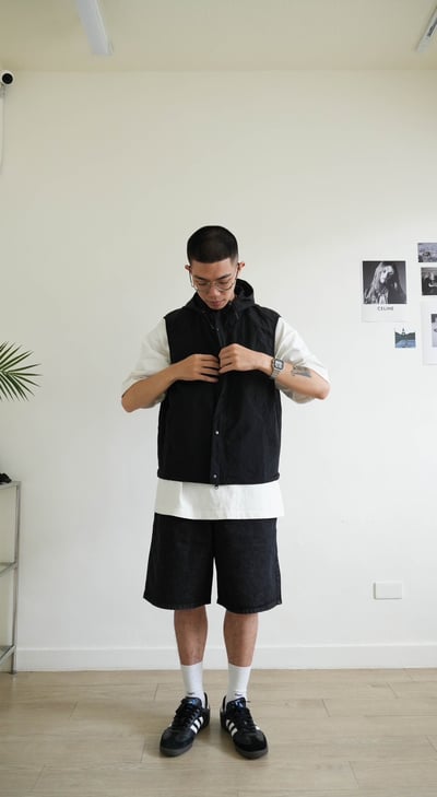 All Black Denim Pants2