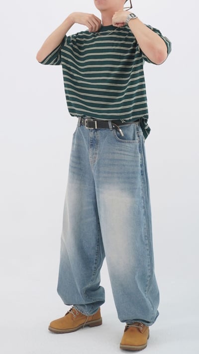 舒適簡約寬鬆線條TEE3