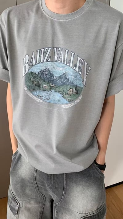 仿舊水洗街頭TEE4