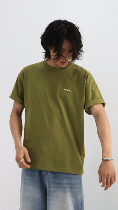 苔原綠簡約文字TEE4