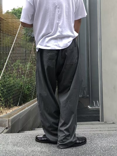 休閒鬆緊線條西裝寬褲6