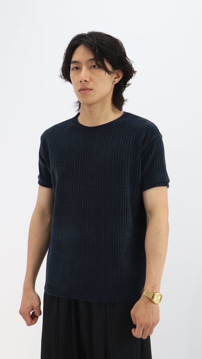 立體羅紋素色Tee1