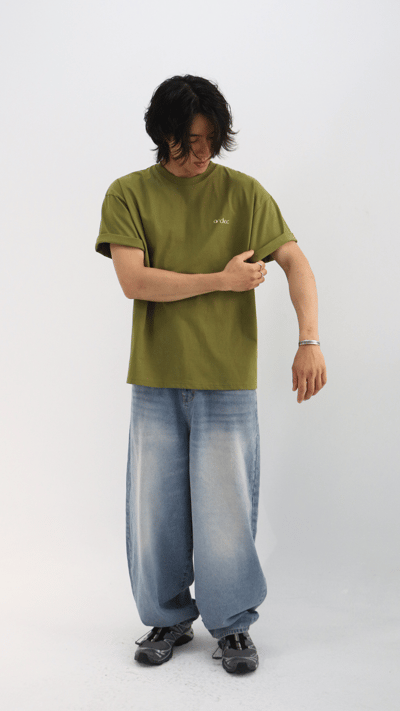 苔原綠簡約文字TEE3