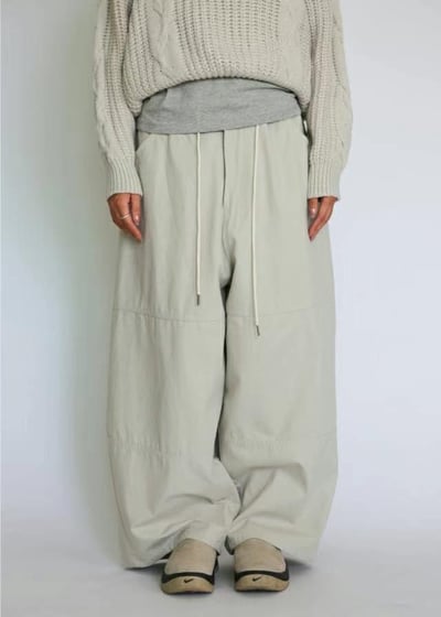 Cream Drift Drawstring Pants6