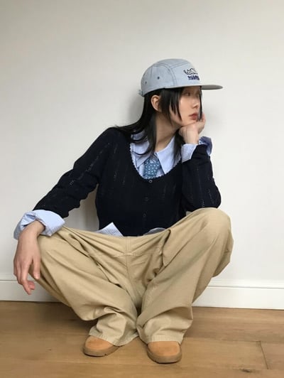 miaomiao牛仔布板帽8