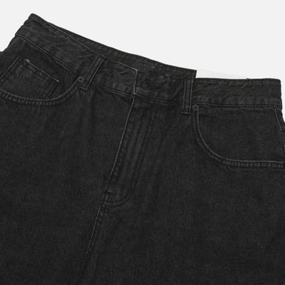 All Black Denim Pants7