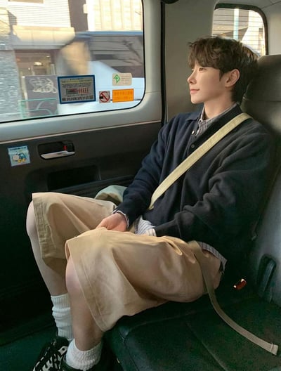 輕垂西裝七分寬短褲7