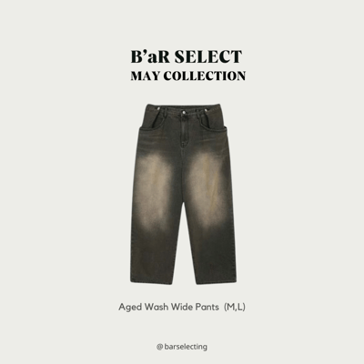 Aged-wash Wide Pants5