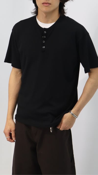 蜂巢布紋亨利衫5