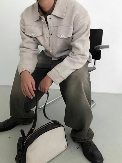 Aged-wash Wide Pants4