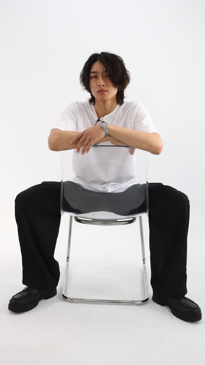 休閒鬆緊線條西裝寬褲3