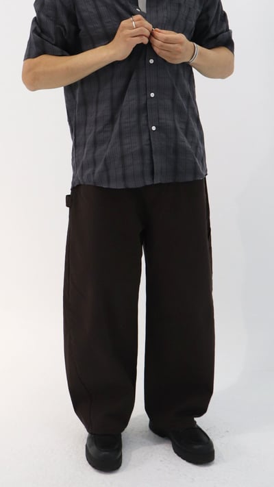 俐落感中性直筒寬褲5