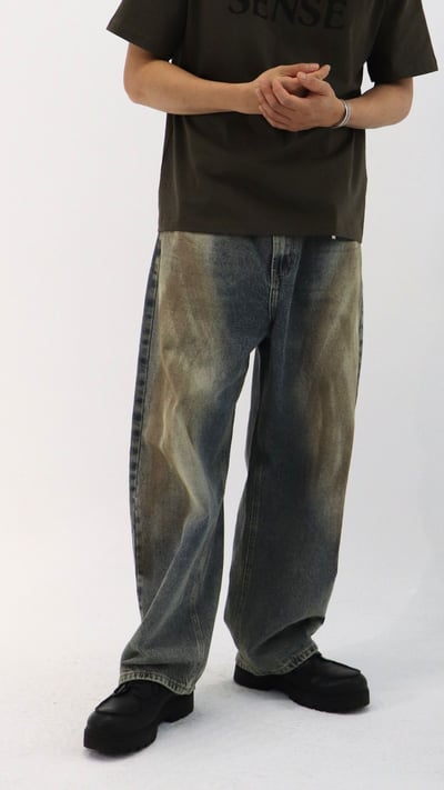 復古刷舊髒髒褲4