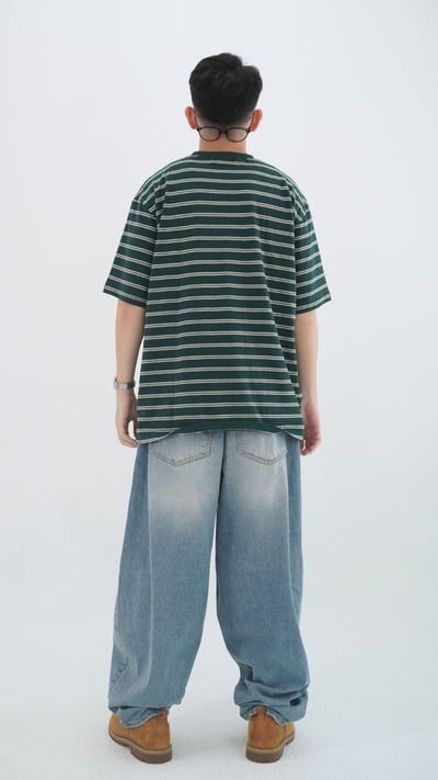 舒適簡約寬鬆線條TEE5