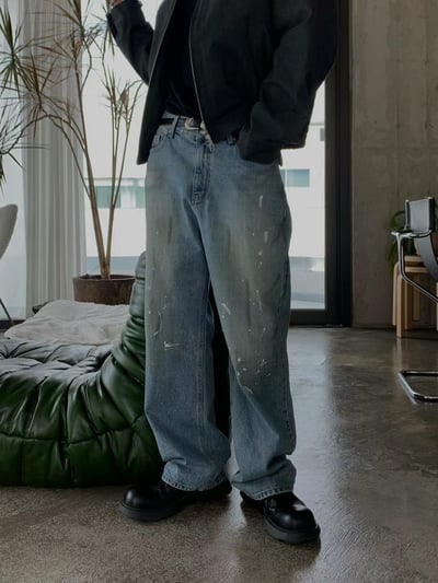 Splash-ink Straight Pants5