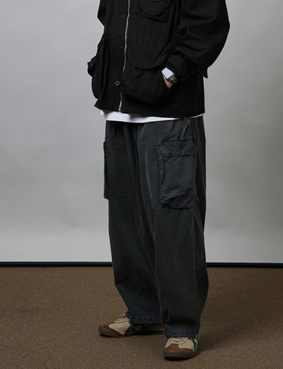 Baggy Drop-Cargo Trousers4