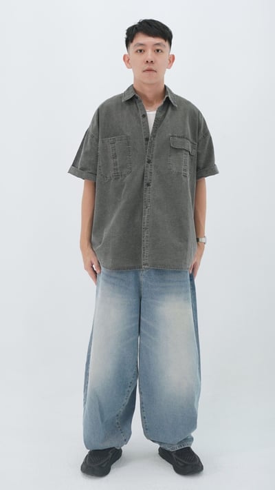 厚磅落肩工裝襯衫4