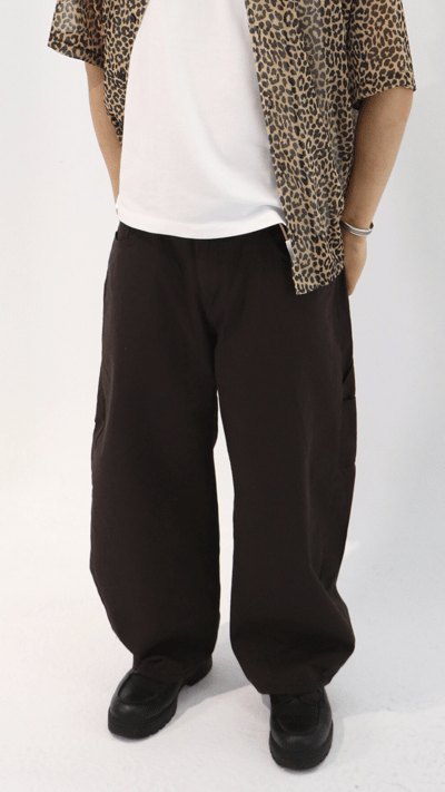 俐落感中性直筒寬褲2