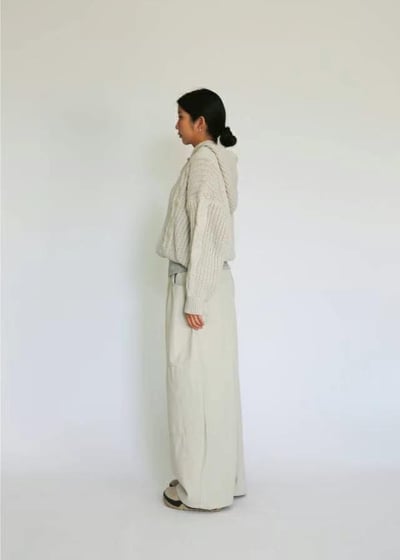 Cream Drift Drawstring Pants4
